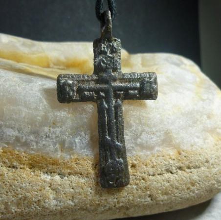 Image 6 of Antique Russian Cross 'Old Believers pendant necklace