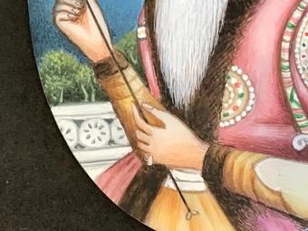 Image 5 of ' The Tiger of The Punjab ' Ranjeet Singh miniature painting