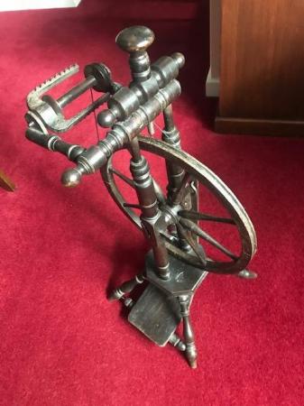 Image 2 of Antique Spinning Wheel (85cm tall)