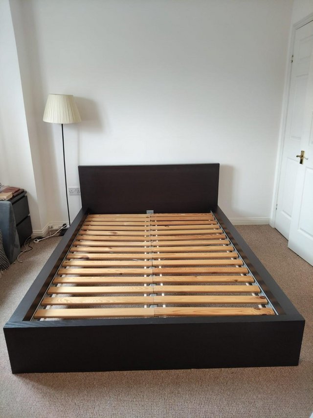 IKEA Double Bed Frame and Slats (Sultan Lade) Good Condition