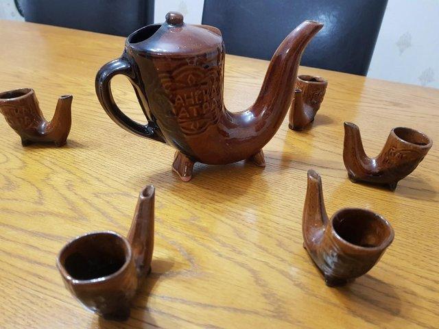 Preview of the first image of Vintage Eastern European Sipping/Drinking Set Rare.
