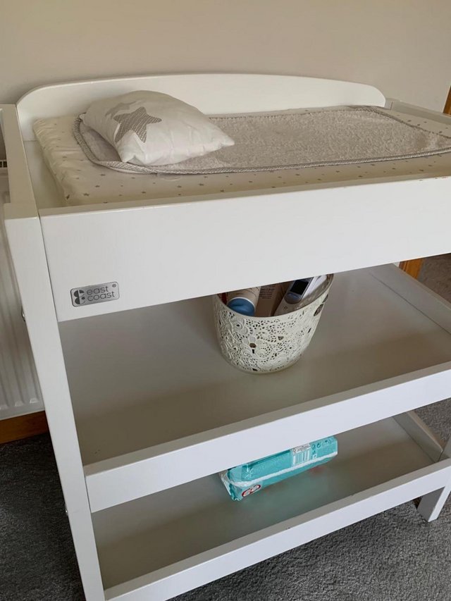 Preview of the first image of East Coast White Baby Change Table, Includes Change Mat!!.