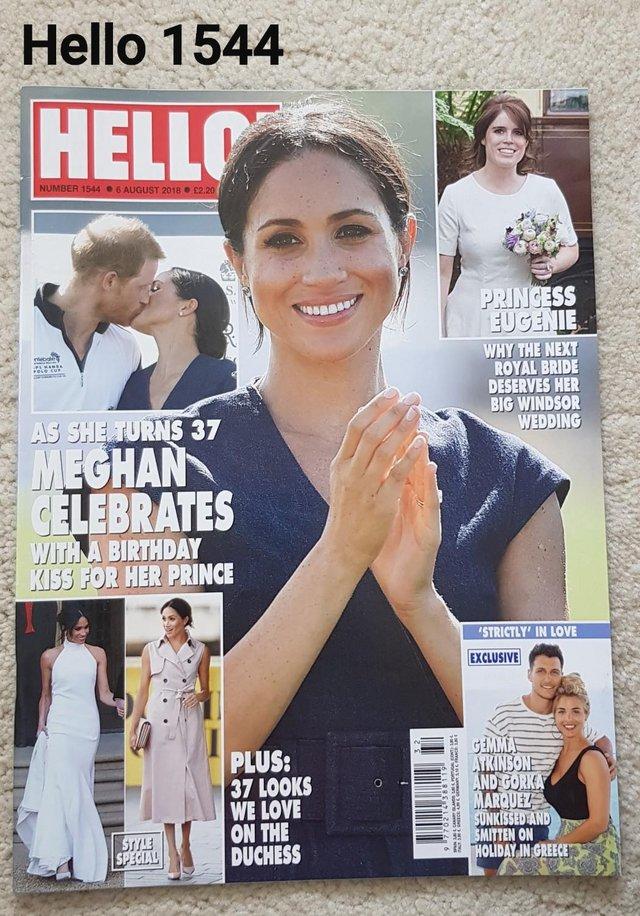 Preview of the first image of Hello Magazine 1544 - Meghan at 37 and 37 New Looks.
