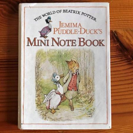 Image 1 of Vintage Jemima Puddle-Duck's Mini Note Book. Beatrix Potter.