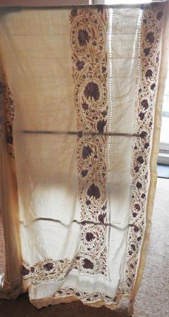Image 1 of Vintage Silk Table Cloth or Bedspread