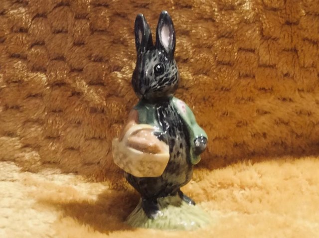 Preview of the first image of Beatrix Potters Little Black Rabbit Figure.