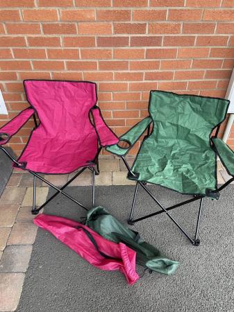 Image 3 of Camping festival picnic folding chairs - Collection ONLY DY6