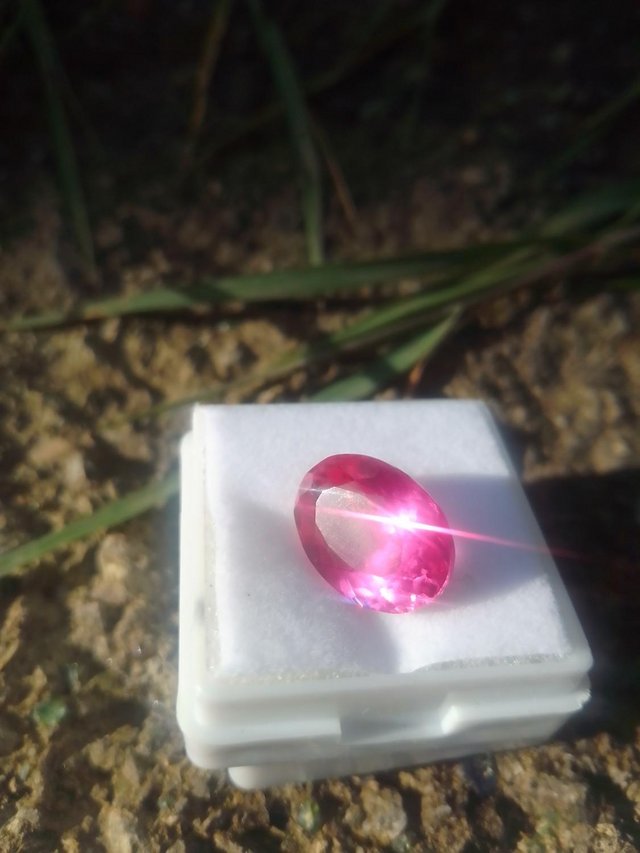 Preview of the first image of Rare pink sapphire loose gem stone.
