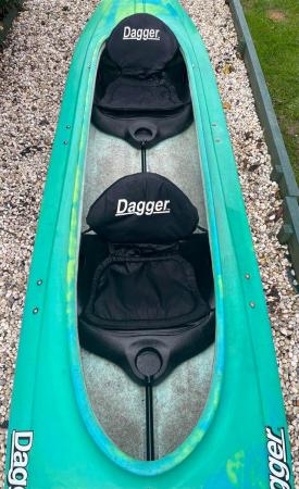 Image 3 of Dagger Bayou 2 Tandem Double Kayak. 2 seater sit in canoe