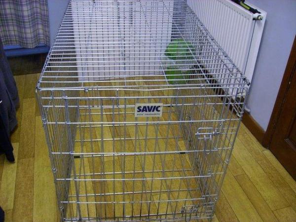 Image 9 of Extra Large Collapsible 42 Inch Savic Dog Residence Crate