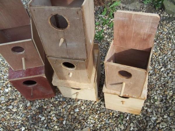 Image 2 of USED AVIARY NEST BOXES, ROTATING BIRD SWINGS AND HEATERS