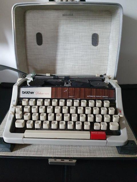 Preview of the first image of Brother deluxe 1510 typewriter in original case;.