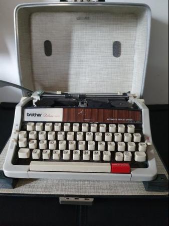 Image 1 of Brother deluxe 1510 typewriter in original case;