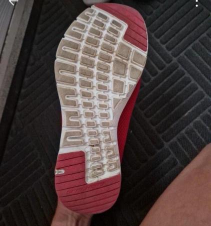 Image 2 of Womens red sketchers red size 4