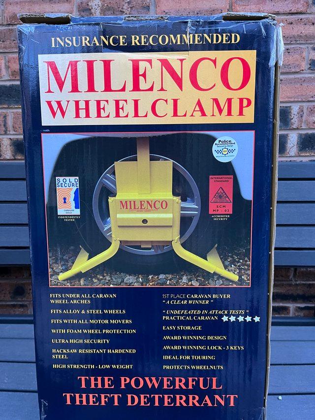 Preview of the first image of Milenco Wheel Clamp C14 for caravan.