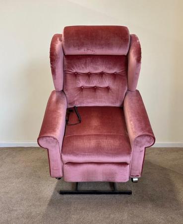 Image 7 of LUXURY ELECTRIC RISER RECLINER ROSE PINK CHAIR ~ CAN DELIVER