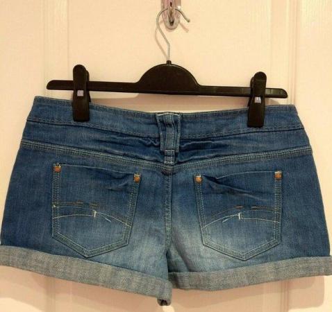 Image 7 of New Women's NEXT Denim Shorts Blue Size UK 12 collect or pos