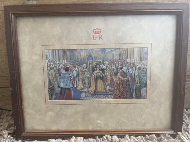 Preview of the first image of Brocklehurst Macclesfield silk  “the Queens Coronation.