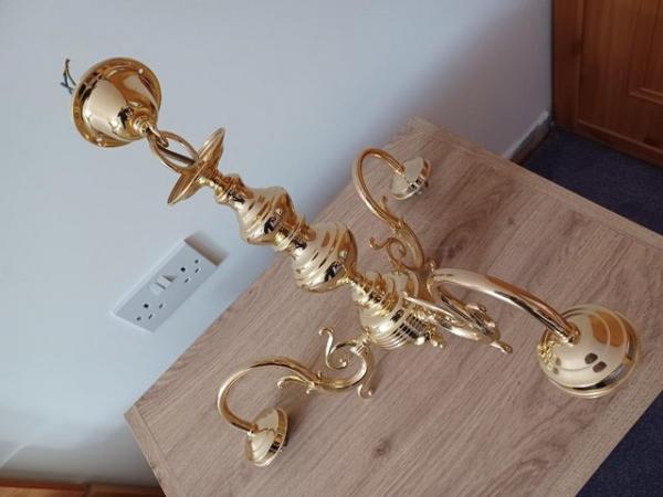 Image 2 of Antique Gold Interior Light Fitting In Excellent Condition