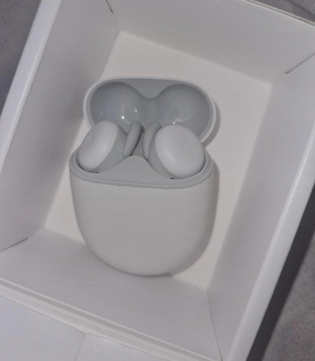 Preview of the first image of Google Pixel buds, perfect condition.