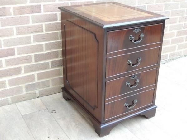Image 2 of Antique Style Filing Cabinet with Key (Delivery)