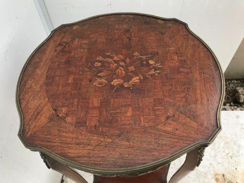 Image 4 of Beautiful inlaid French Kingwood side table