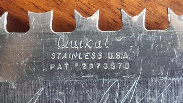 Image 3 of Vintage Quikut Stainless Steel Dual Edge Carve & Serve Fork