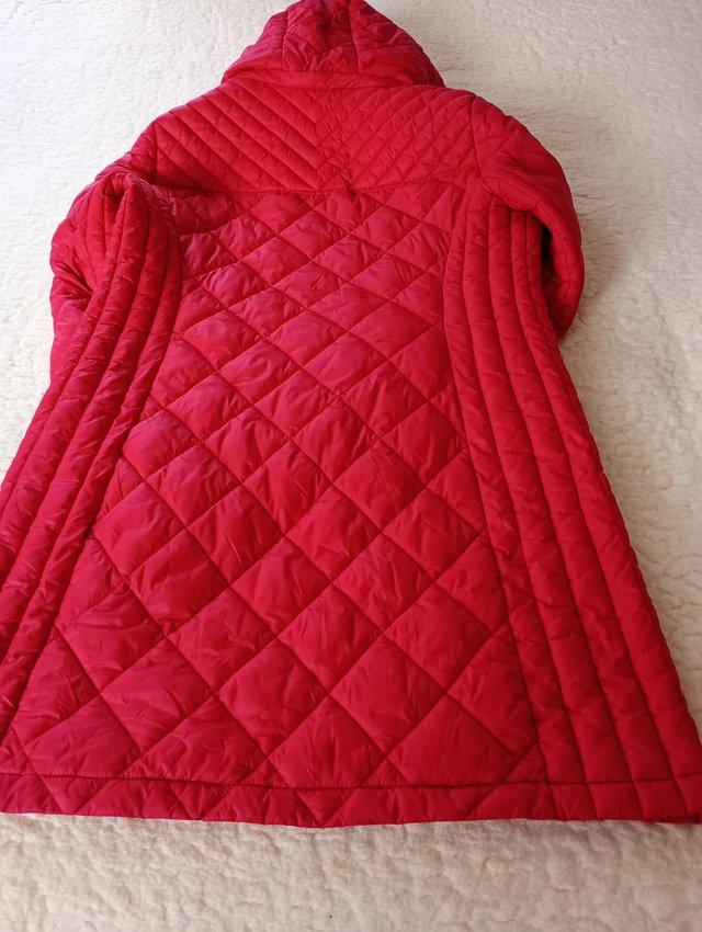 Preview of the first image of Michael Kors Red Padded Jacket / Coat size M.