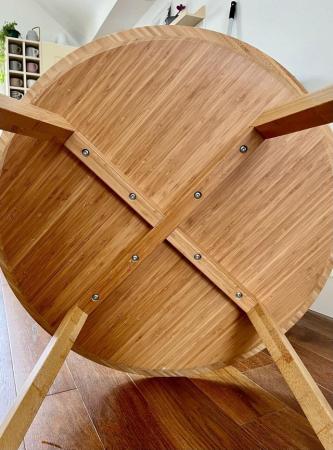 Image 1 of IKEA Dining bamboo round table