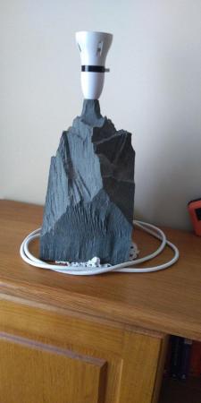 Image 3 of Nicely Weighted Slate Table Lamp