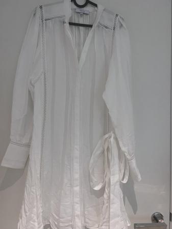 Image 2 of Reiss White Broderie Dress