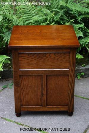 Image 7 of OLD CHARM LIGHT OAK BEDSIDE LAMP TABLES CHESTS OF DRAWERS