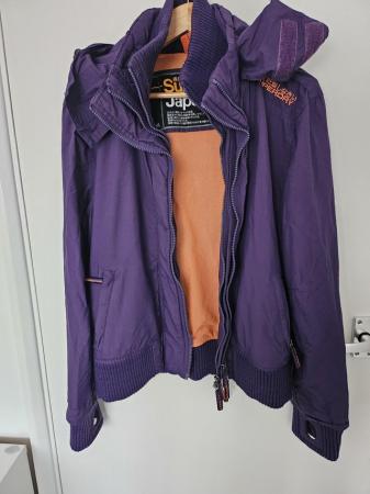 Image 3 of SuperDry purple Coat size -XL