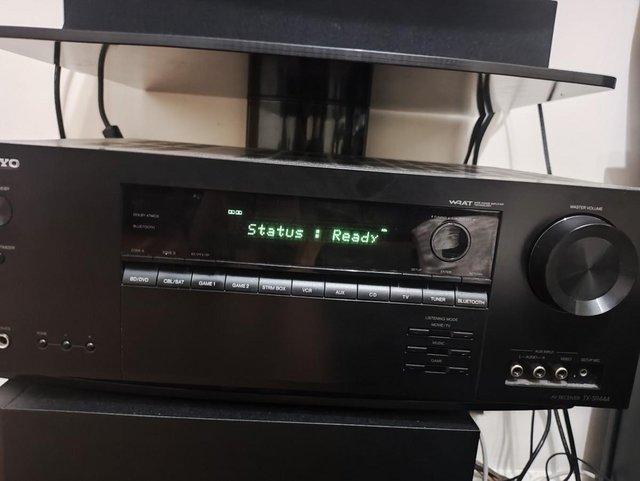 Preview of the first image of Onkyo TX-SR444 7.1 AV Receiver Bluetooth TXSR444 + Remote *.