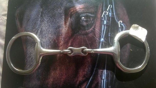 Preview of the first image of Horse bit Korsteel 51/2" Eggbut snaffle.