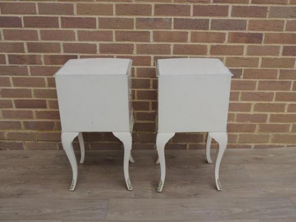 Image 20 of Pair of French Tall Bedside Tables 3 drawers (UK Delivery)
