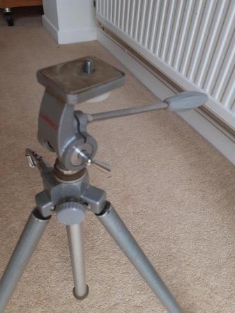 Image 1 of Tripod max 60 inches height, tilt and turn.