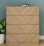 Preview of the first image of CATANIA 4 DRAWER CHEST IN OAK £190.00.