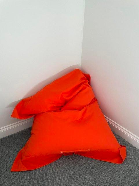 Preview of the first image of Indoor/Outdoor XXL bean bag. Orange..