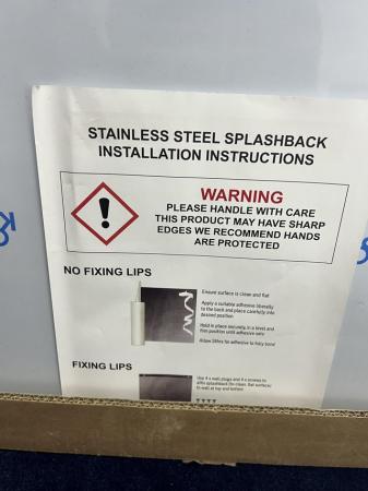 Image 1 of Stainless steel splash back