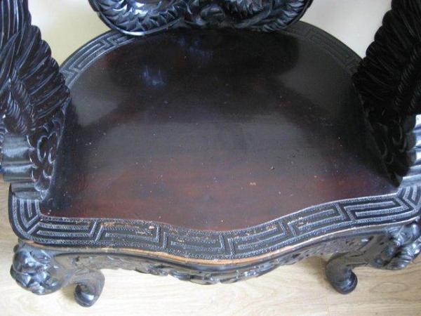 Image 7 of ANTIQUE Chinese Emperor Dragons Throne Chair c1875