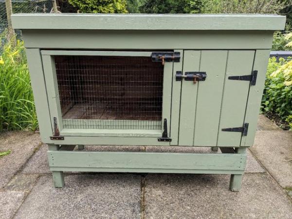 Image 2 of Sturdy Wooden Outdoor Rabbit Hutch
