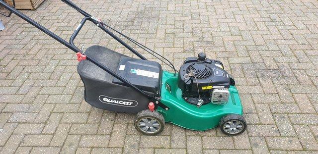 Preview of the first image of Qualcast 41cm petrol self propelled lawnmower.