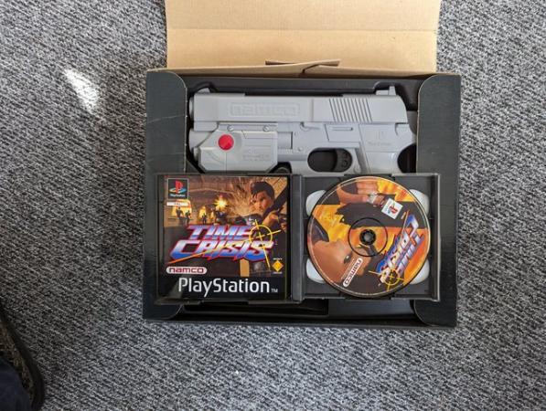 Image 3 of Playstation one tme crisis game with gun