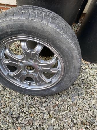 Image 2 of Alloy wheel and tyre. Fair condition