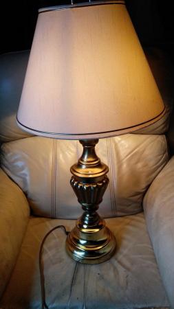 Image 2 of TALL BRASS STYLISH TABLE LAMP