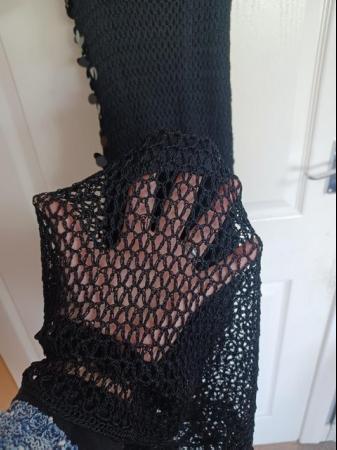 Image 3 of NEW BLACK SEQUIN PARTY DRESS 1990's with TAGS, Size 10