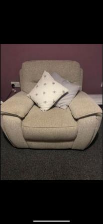 Image 2 of 2 seater sofa and 2 single chairs. All reclinable