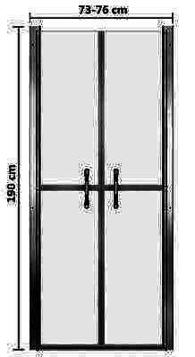 Twin type Shower Door Clear ESG 76x190 cm — photo 2 of 2