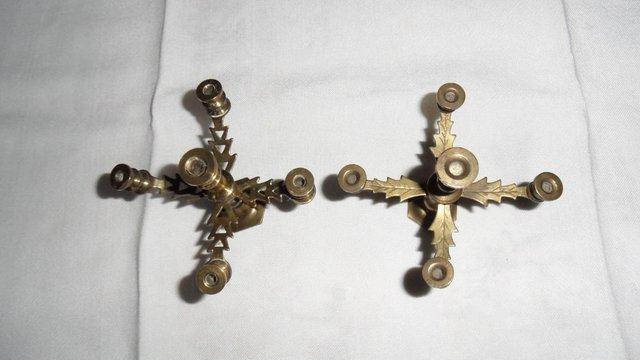 Image 1 of Antique small brass candelabra style ornaments